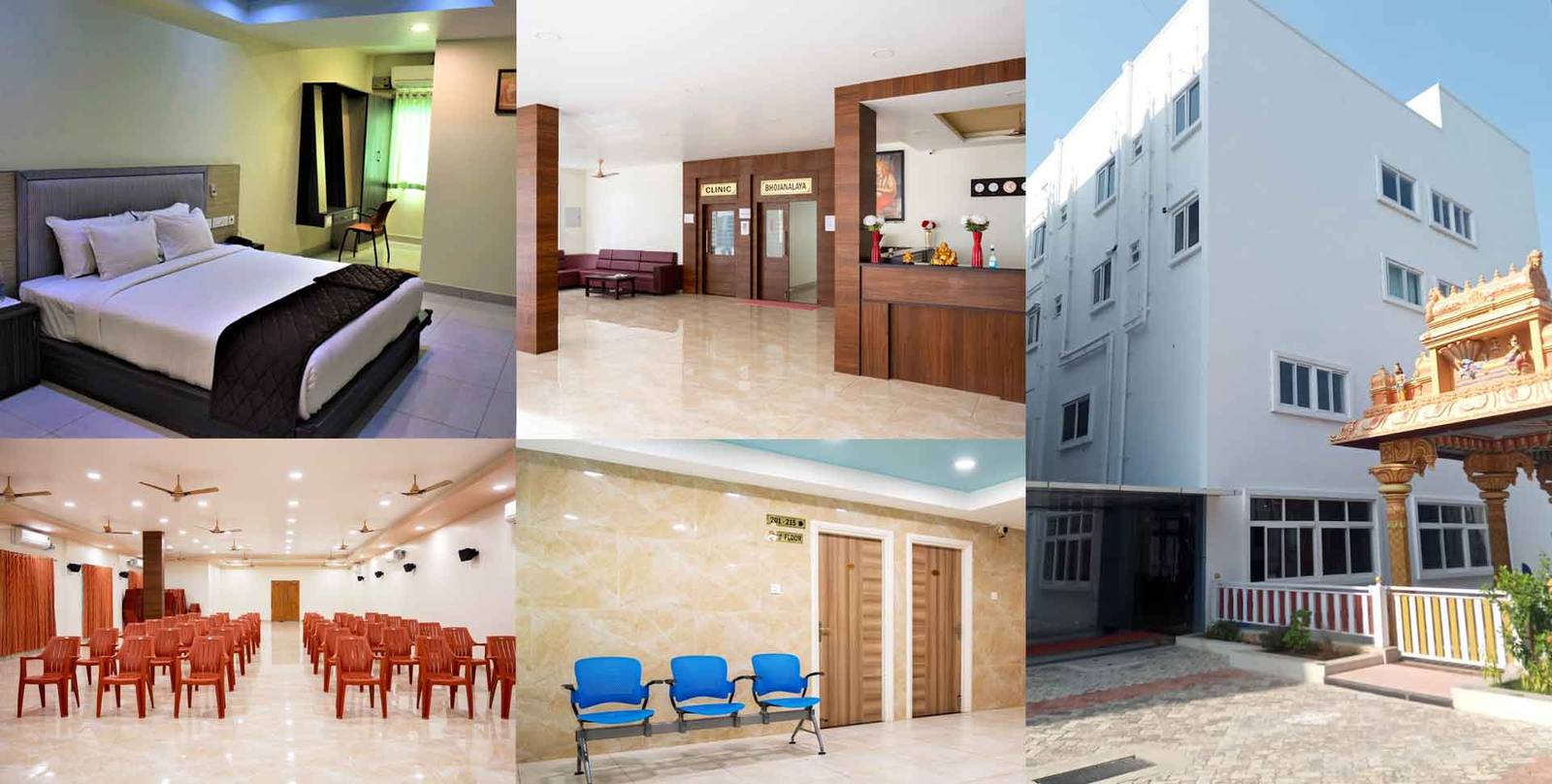 Rooms, lobby, hall and corridors